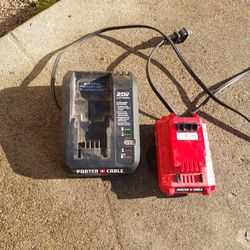 Porter Cable Charger And Battery