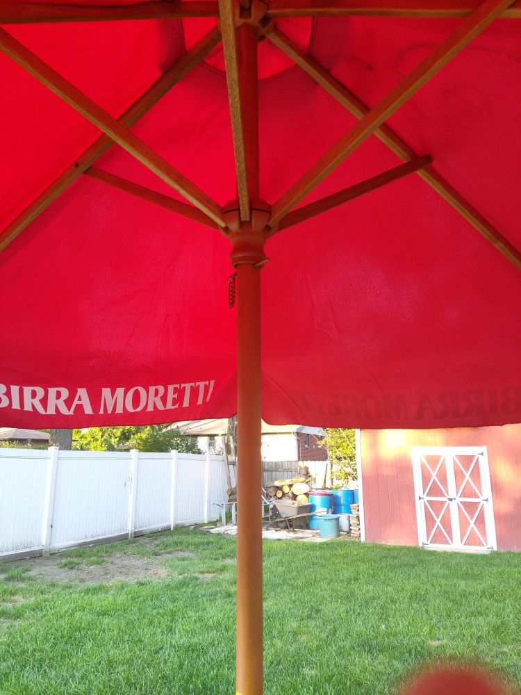 birra moretti patio umbrella Birra Moretti Outdoor Patio Umbrella for Sale in Portage, IN