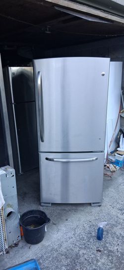 GE Stainless Bottom Freezer Refrigerator- Can Deliver