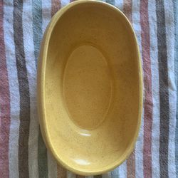 Floraline yellow Oval Low Planter