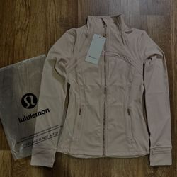 Lululemon Pink & Metallic Pink Define Jacket