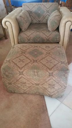 Club Chair with Ottoman