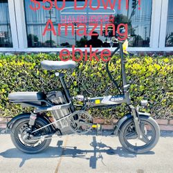 💸Buy Now Pay Later ! $50 Down Dual Seater Gtx 48v Electric Folding Bike 