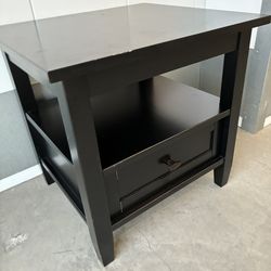 Black nightstand
