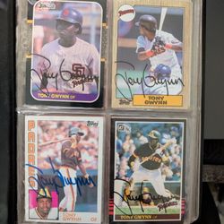 $1200 Hall of Famer Tony Gwynn Autographed Collection