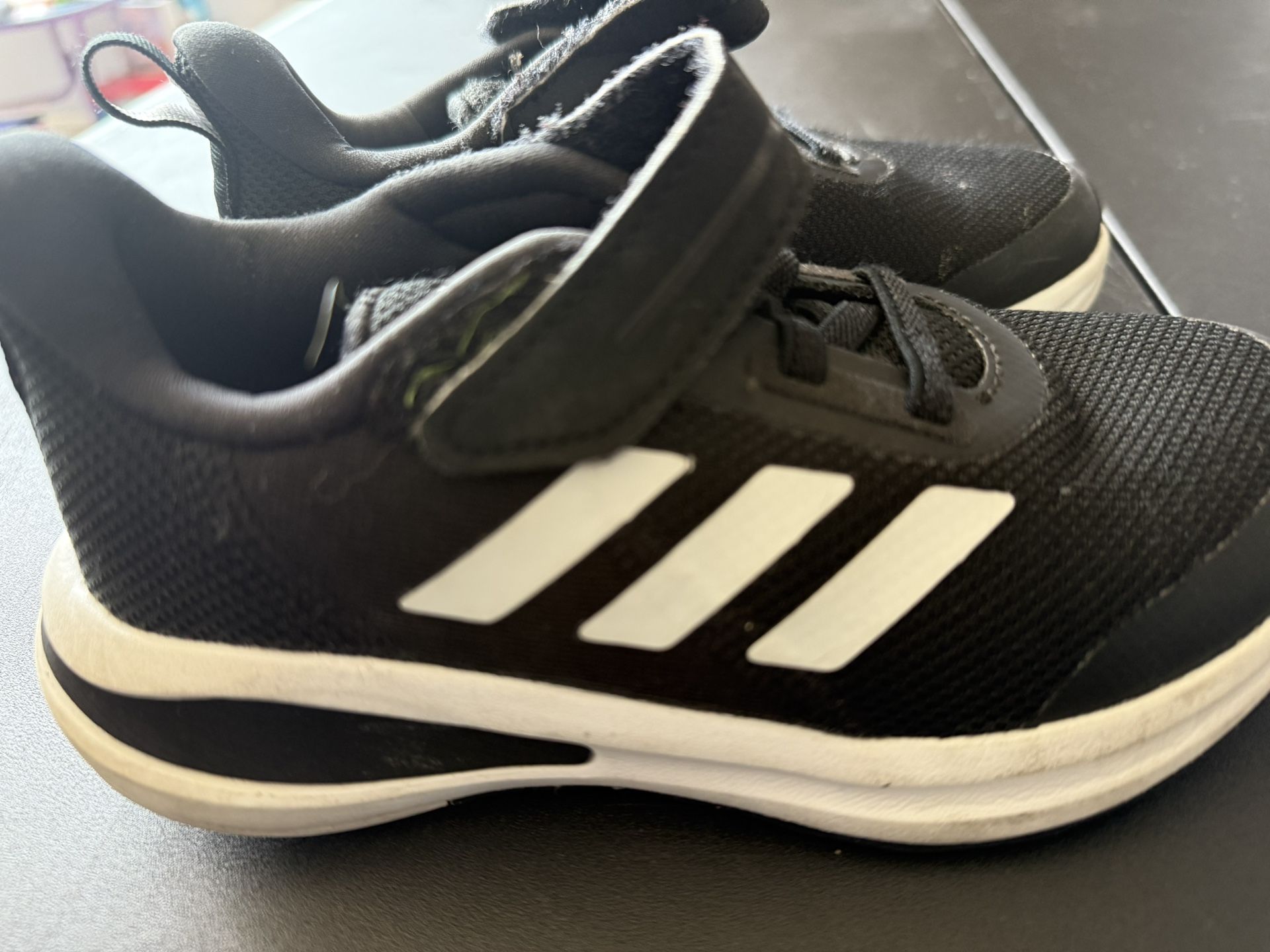 Adidas Kids Black and White Sneakers