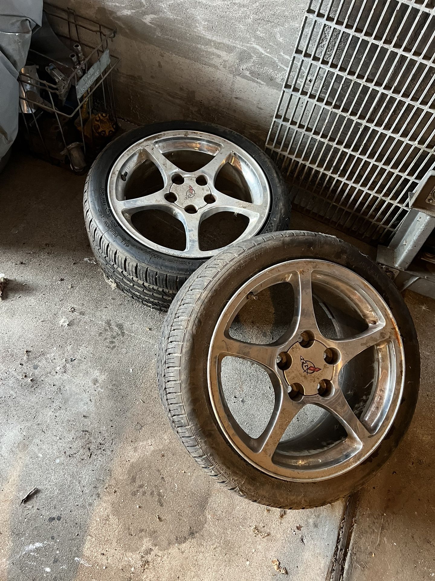 2-17” Corvette Rims Tires Are Bad $200