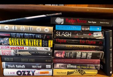 Rock & Roll Legends Biography Book Collection – 20 Books
