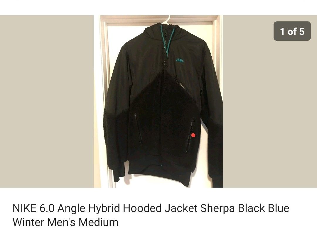 Nike 6.0 Sherpa jacket black size Med