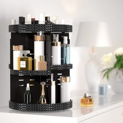 ✨ Organize in Style with the HEMTROY 360° Rotating Makeup Organizer! 💄