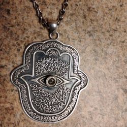 Custom 925 Silver Hamsa with Quran Protection Engraving