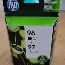 NEW HP Ink 96 (Black) + 97 (Color). 