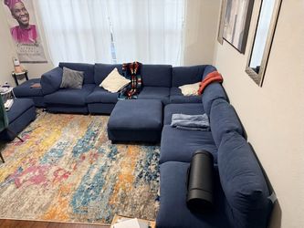 Sectional with ottoman