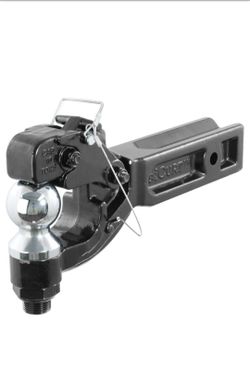 CURT Pintle Trailer Hitch with 2-5/16-Inch Trailer Ball, Fits 2-1/2-Inch Receiver, 20,000 lbs, 15-Inch Length