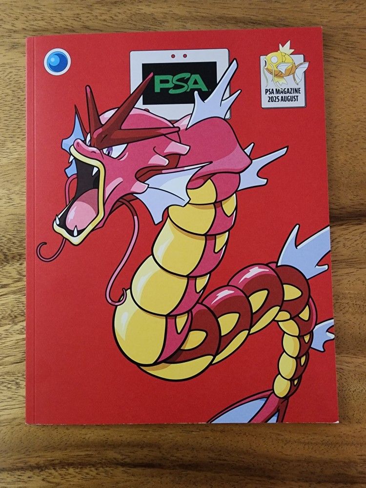PSA Magazine August 2025 Shiny Gyarados Variant SSP (Pokemon Worlds 2025 Anaheim)