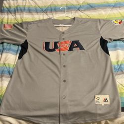 USA World Baseball Classic Butler Bulldog Pat Neshek Size XL Adult Mens Jersey 