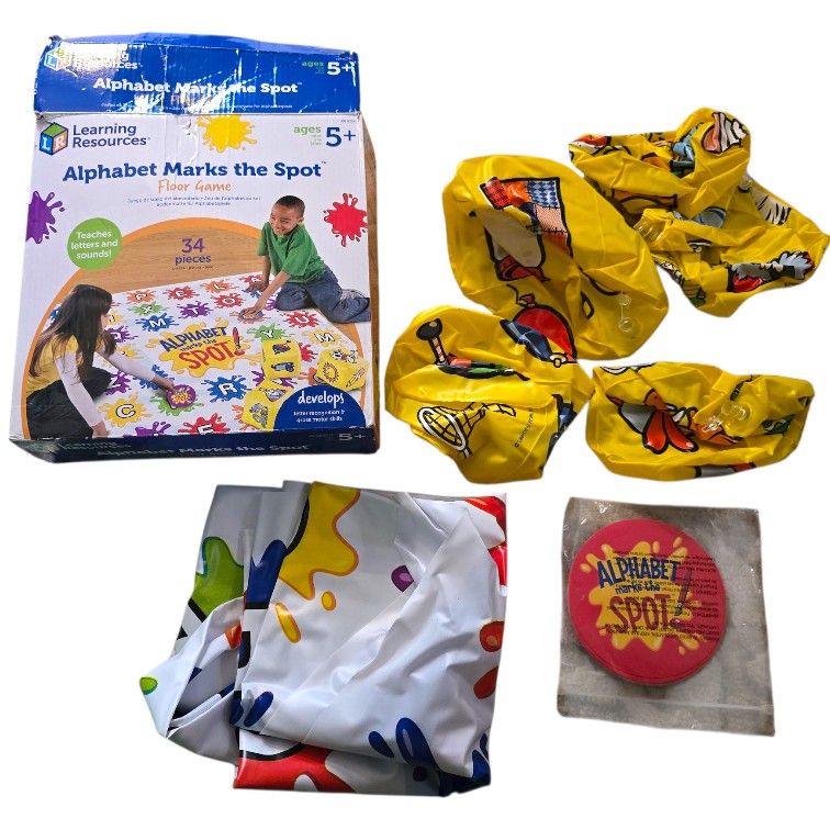 Learning Resources Alphabet Marks The Spot Floor Game NO ACTIVITY GUIDE