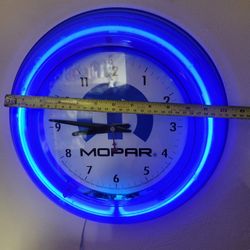 MOPAR Real Neon Clock Local Pick Only