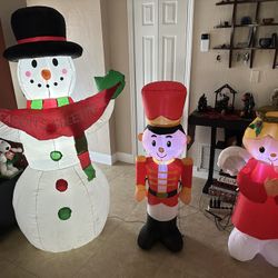 3 Christmas Yard Inflatables