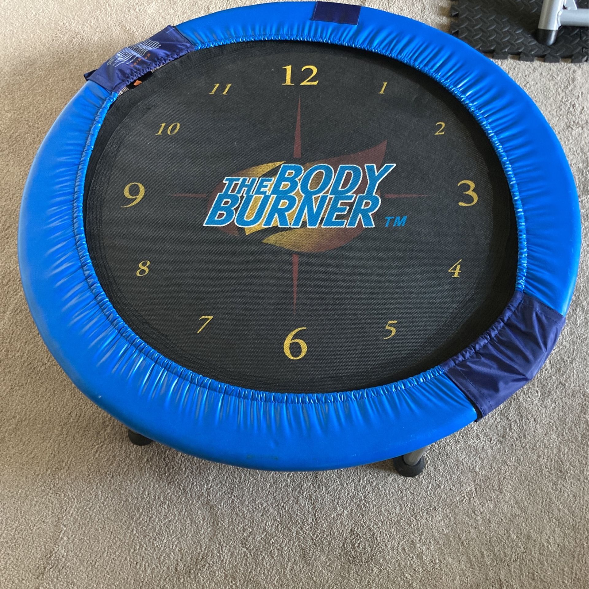 The Body burner mini trampoline also known as rebounder + Cardiolates workout DVD & Rebounding compilation #2 workout DVD