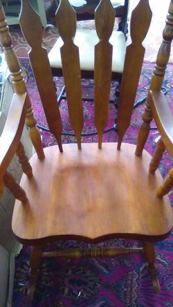 Oak Wood Rocker Old School