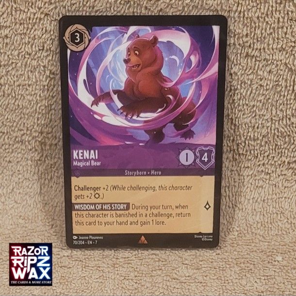 KENAI - MAGICAL BEAR 70/204 DISNEY LORCANA TCG GAME CARD ARCHAZIA'S ISLAND MINT