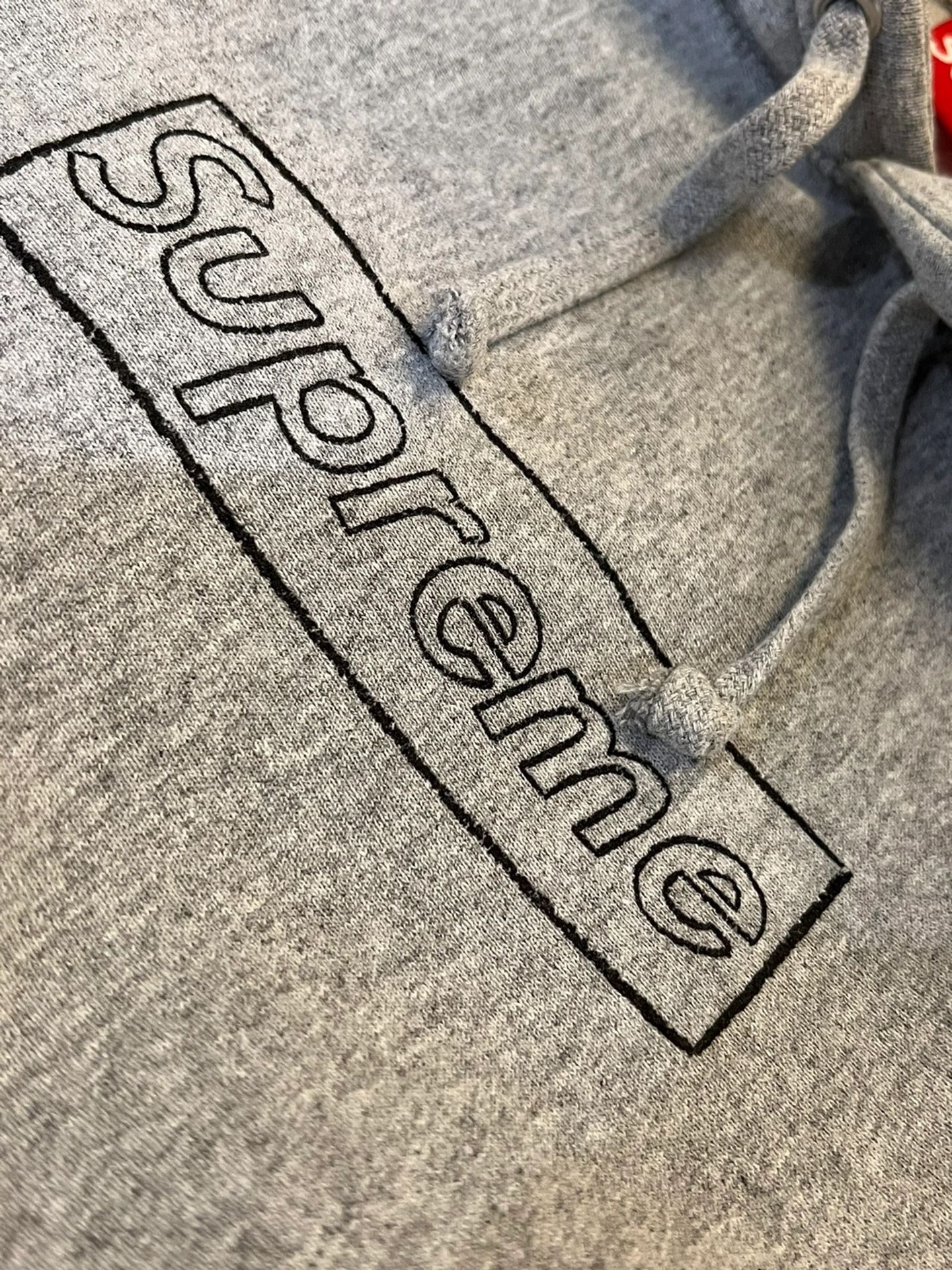 SUPREME X KAWS Chalk Box Logo Hoodie Black