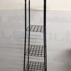 60”h Metal corner shelf