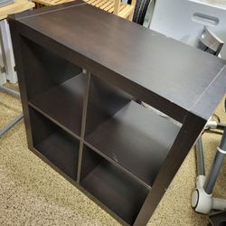 Black/brown Ikea Kallax 4 Cubbie Cube Bookcase Book Case Helves Shelf Shelving TV Media Stand Unit