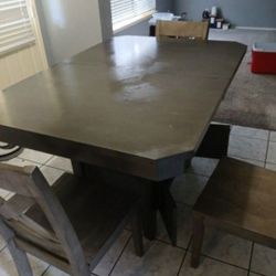 Family Dining Table - Heavy Wood