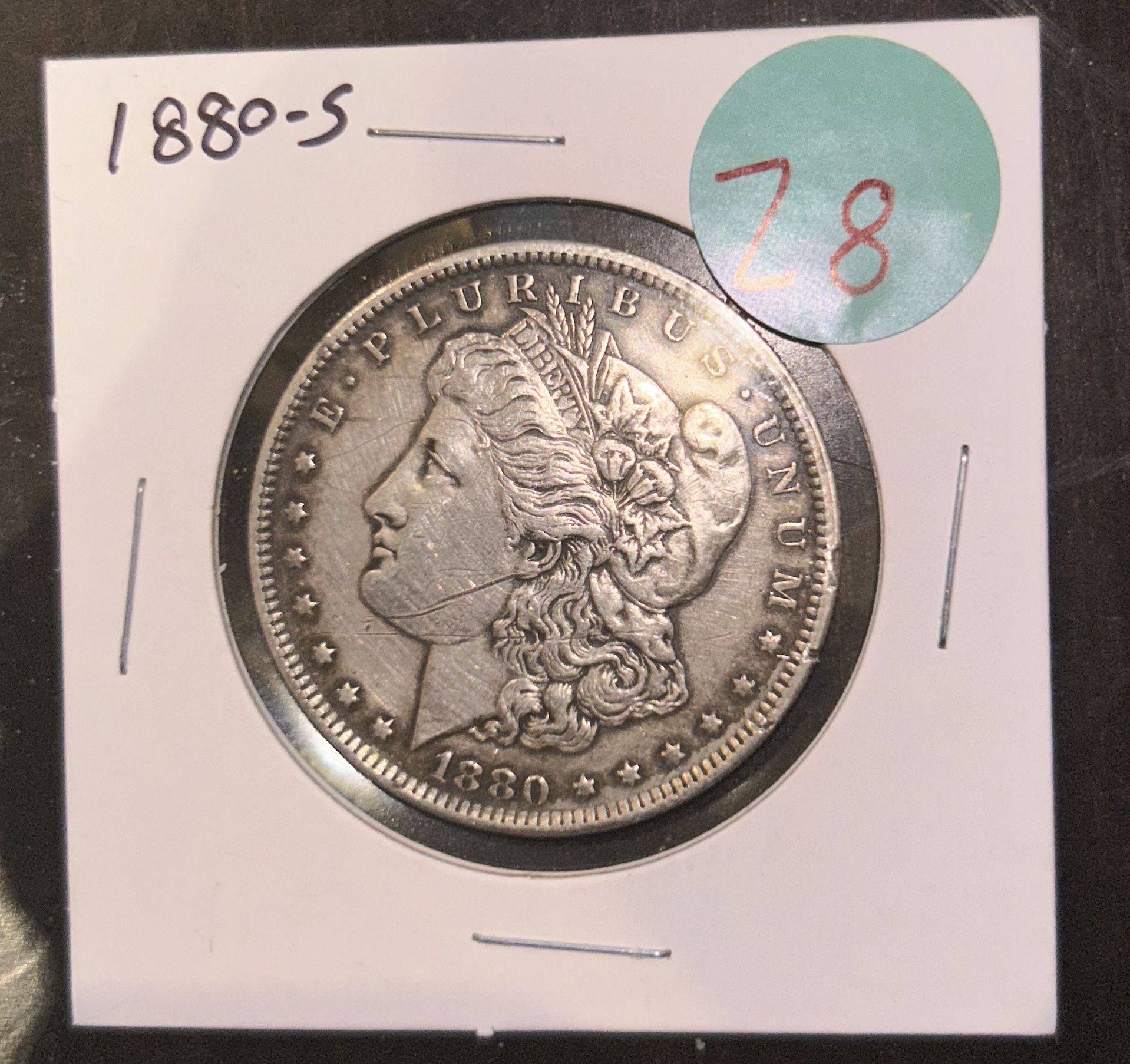 1889 O - 1880 S MORGAN SILVER DOLLARS