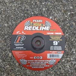 Pearl REDLINE 9" x 1/8" x 7/8" Depressed Center Grinding Wheel (Pack of 15)