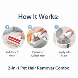 2-in-1 Pet Hair Remover Combo
