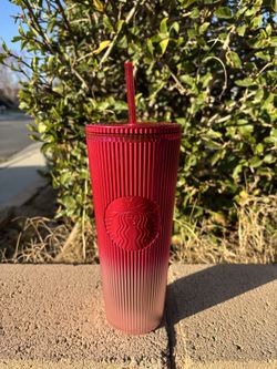 Starbucks 2024 Candy Cane Ombre Gradient Venti Tumbler 24oz