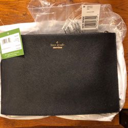 Kate Spade Black Leather Handbag And/or Clutch - BRAND NEW $125 or Best Respectful Offer!