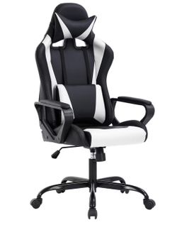 (NEW) FDW Office Chair Gaming Chair Desk Chair Executive Chair with Lumbar Support Adjustable Stool Swivel Rolling Computer Chair
