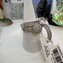 925 sterling silver ring high quality cubic zirconia stones size # 7 Italian silver solid pc ( anillo de plata Italiana Alta calidad piedras finas de 