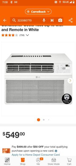 LG
18,000 BTU 230/208V Window Air Conditioner
