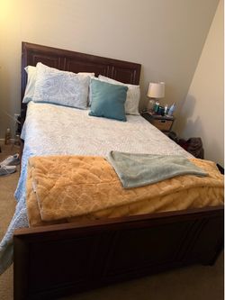 Wooden  headboard queen