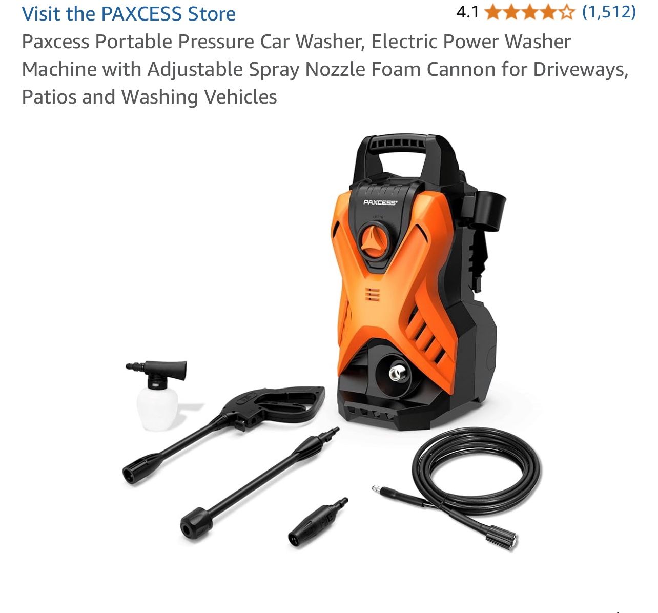 Electric Portable Pressure Washer