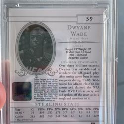 Dwayne Wade 2006 Bowman Sterling Signed Jersey PSA 7 Auto Is 9 for Sale in  Mesa, AZ - OfferUp