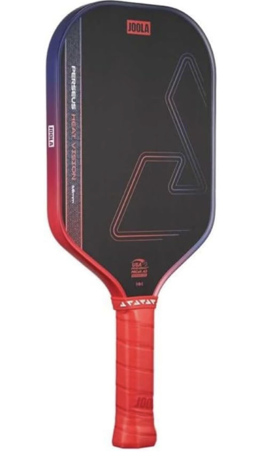 JOOLA Perseus Heat Vision 16mm Pickleball Paddle - Textured Carbon Fiber Surface for Spin - SK Film for Reduced Vibration - USAP Approved - NFC Chip E