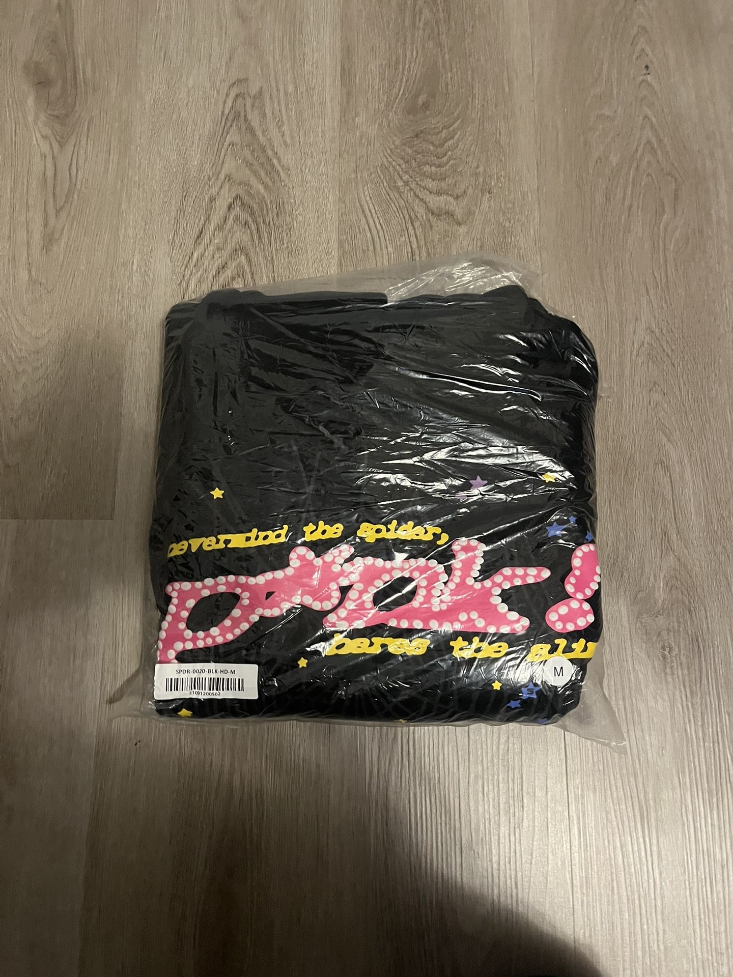 sp5der punk hoodie size medium new 