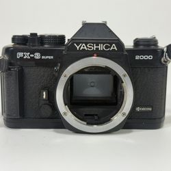 Yashica FX-3 SUPER 2000 Kyocera 35mm Film SLR Camera Body ~ Made in Japan ~ WORK