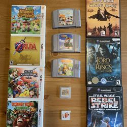 Nintendo Games Lot (GAMECUBE, N64, & 3DS)