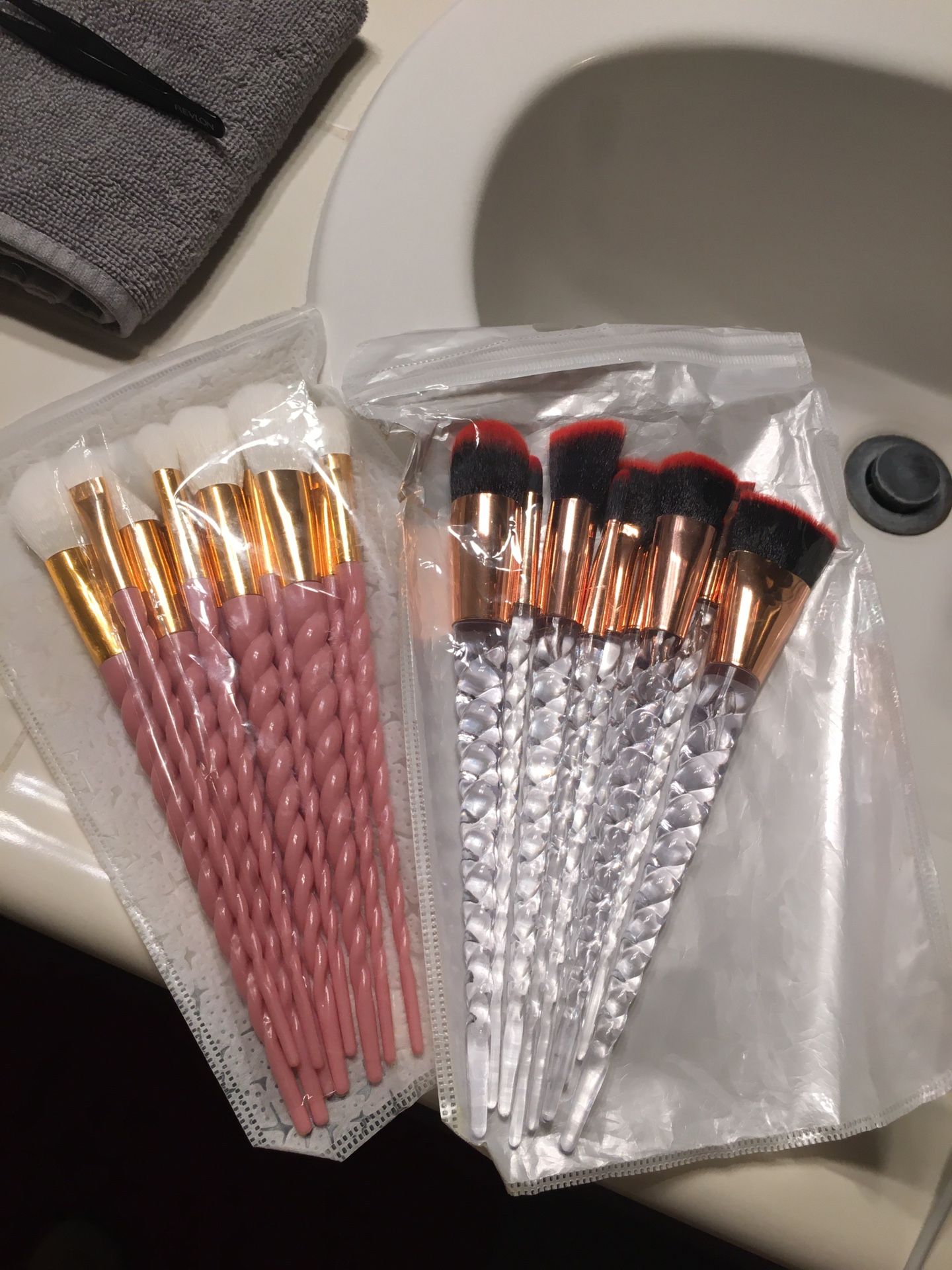 15$ each unicorn makeup brushes