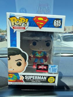Funko Pop Superman #615 Glow in the Dark Target Con Exclusive
