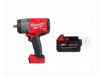 Milwaukee M18 FUEL 18V Lithium-Ion Brushless Cordless 1/2 in. Impact Wrench with Friction Ring w/XC Resistant 8.0 Ah Battery