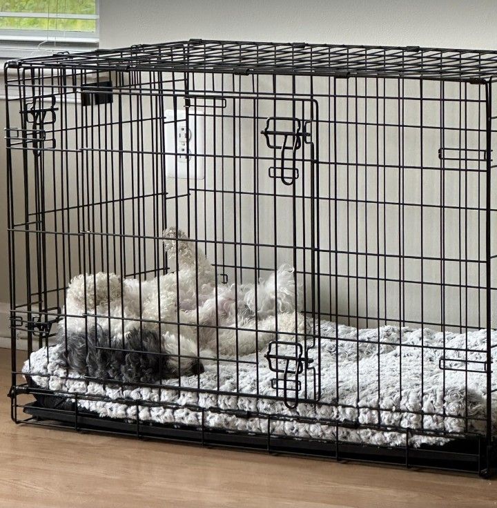 36" Double Door Dog Crate