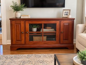 Solid Wood Entertainment Center / TV Stand – $175 OBO